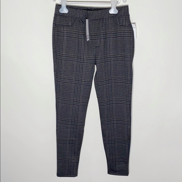 Sanctuary Runway cropped grey plaid leggings sz S - Picture 1 of 10